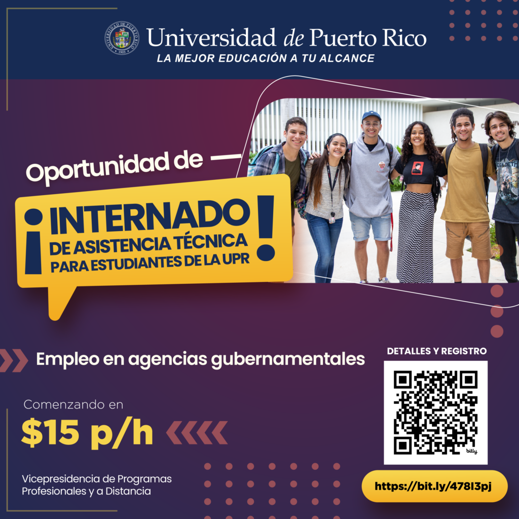 Oportunidad de Internado para Estudiantes de la UPR