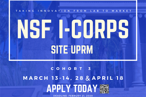 NSF Innovation-Corps Site UPRM (I-Corps) – Innovación y Emprendimiento