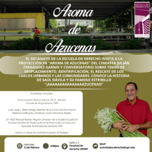 Afiche de evento "Aroma de Azucenas".